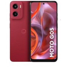 Oferta Relâmpago Celular Motorola Moto G05 Vermelho 256GB, 4GB RAM + 8GB Ram Boost e Camera 50MP com AI Bateria de 5200 mAh Tela 6.7"